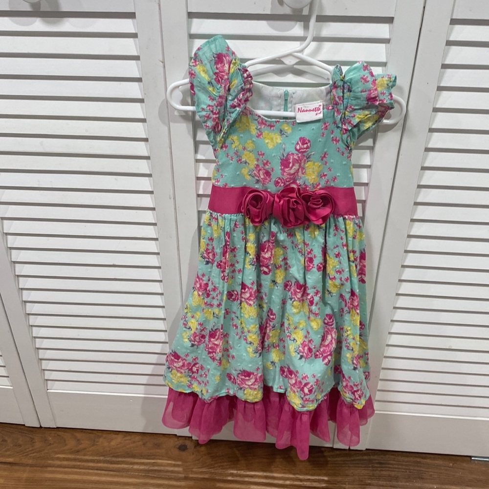 Floral size 4 little girls dress